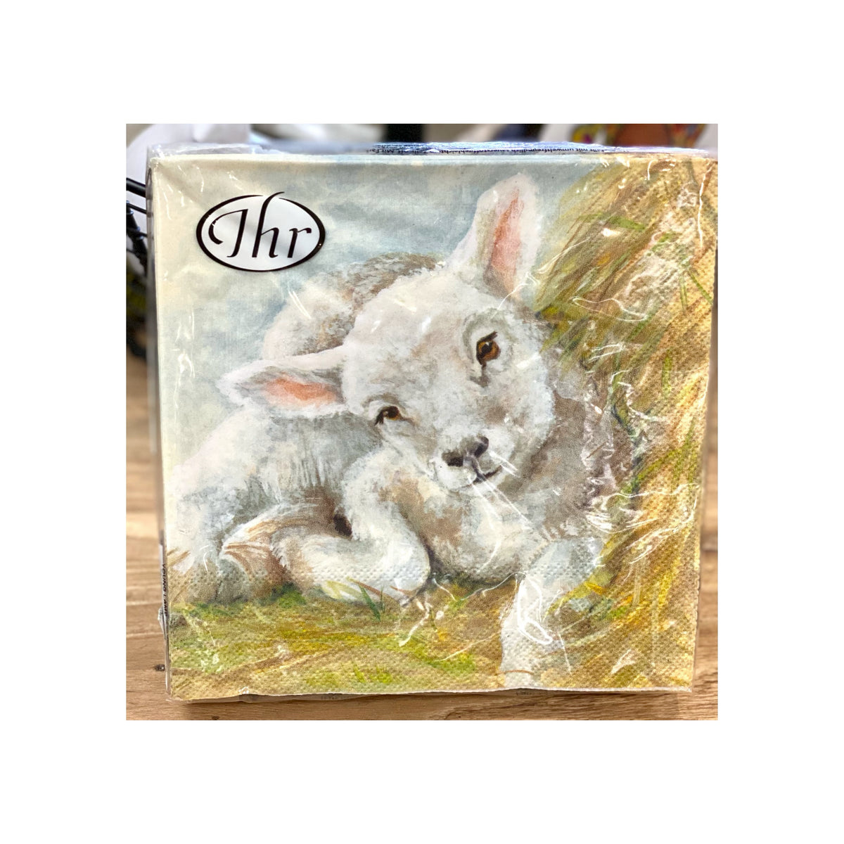Napkins- Young Lamb On A Straw Bed
