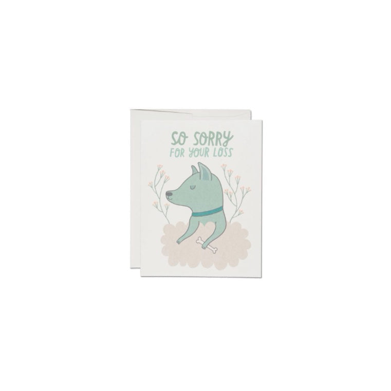 Sympathy Card- So Sorry For Your Loss Dog