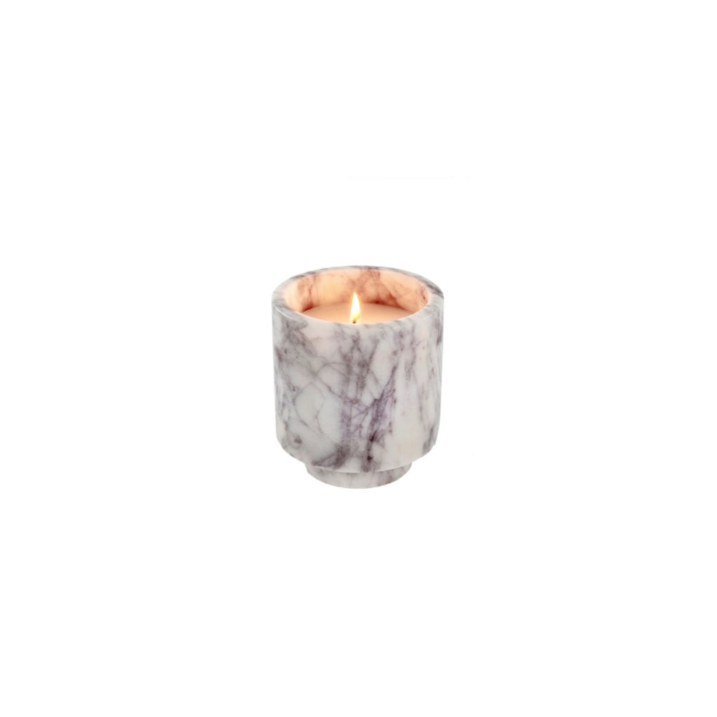 White Marble Candle