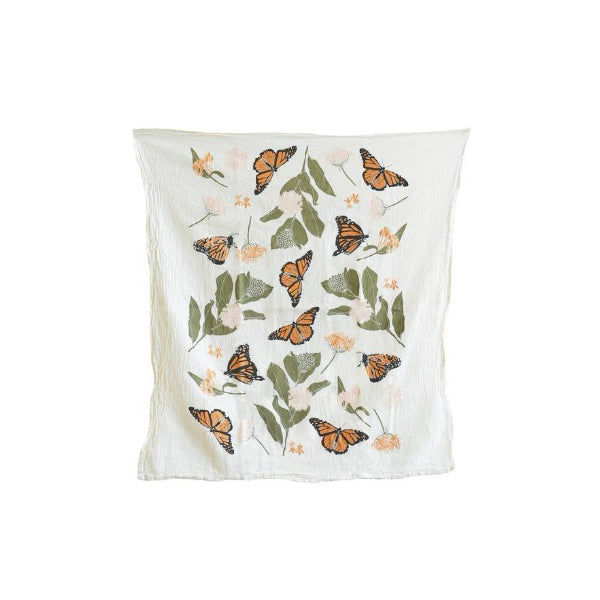 Monarchs & Milkweed Towel