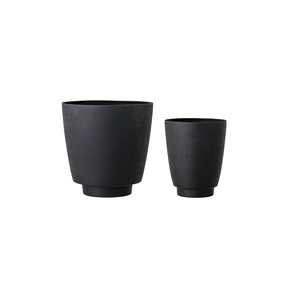Textured Black Planter & Vase