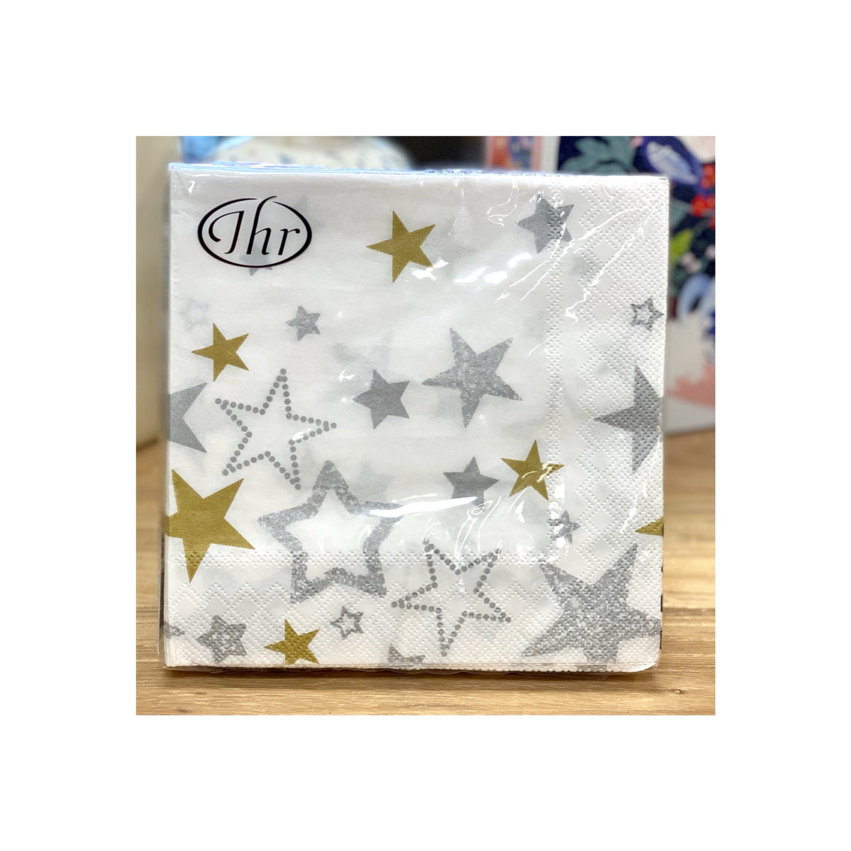 Napkins- Sparking Stars Gold & Silver