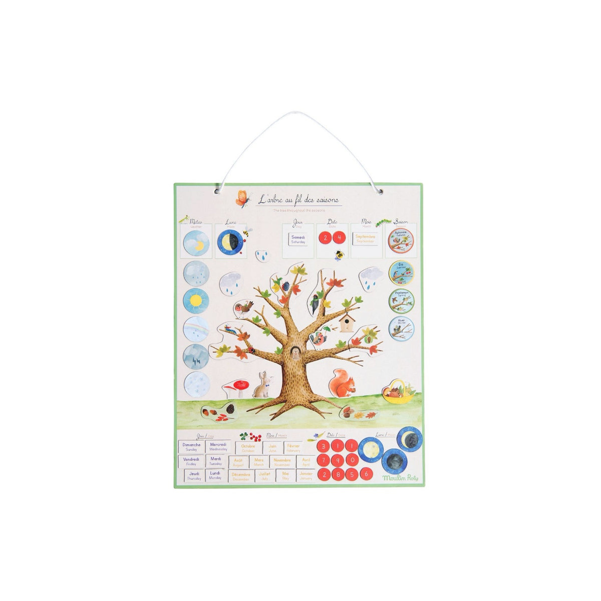 Moulin Roty- Seasons Magnetic Calendar