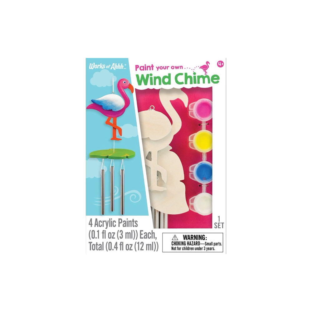 Flamingo Wind Chime Wood Paint Kit