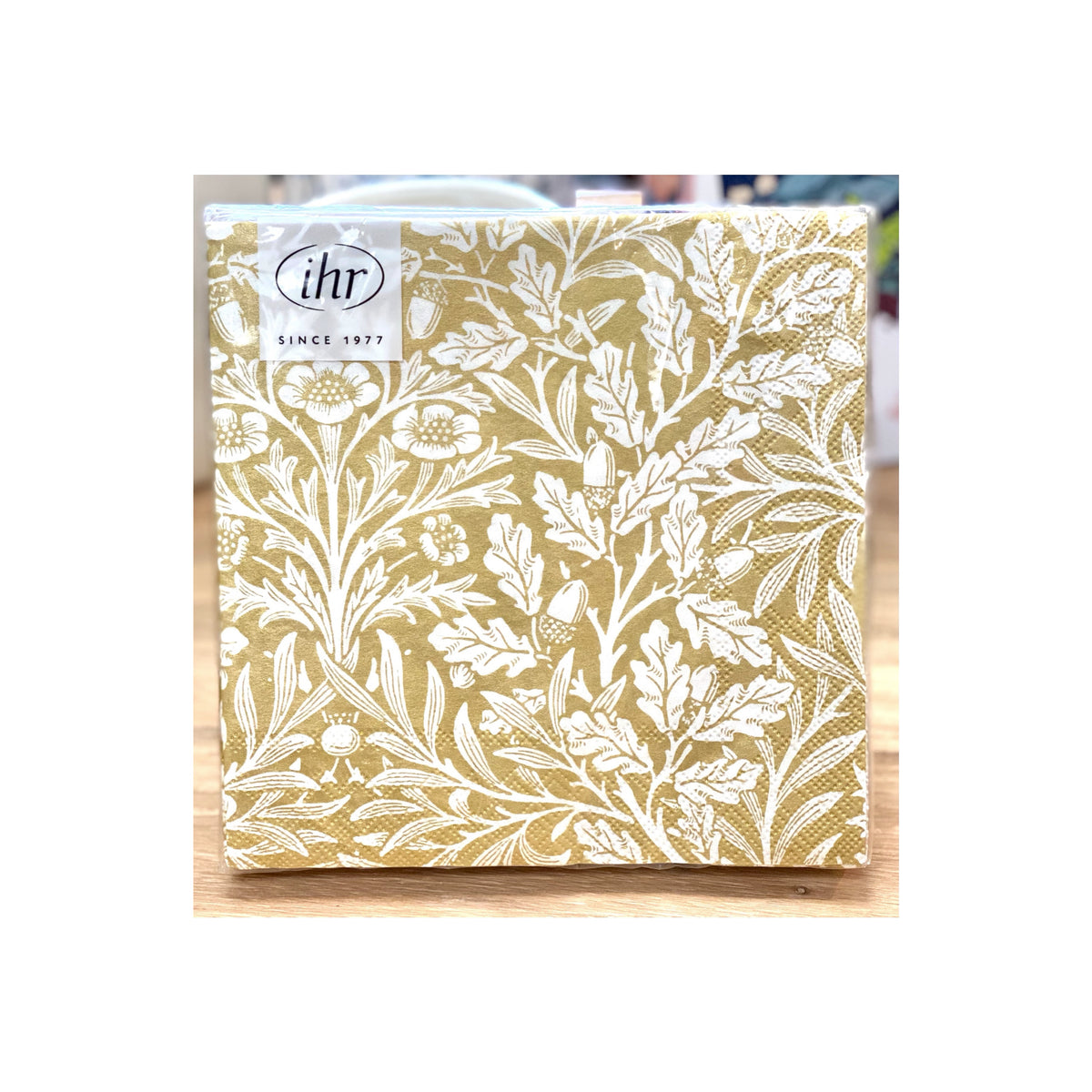 Napkins- Gold & Cream Acorn Design