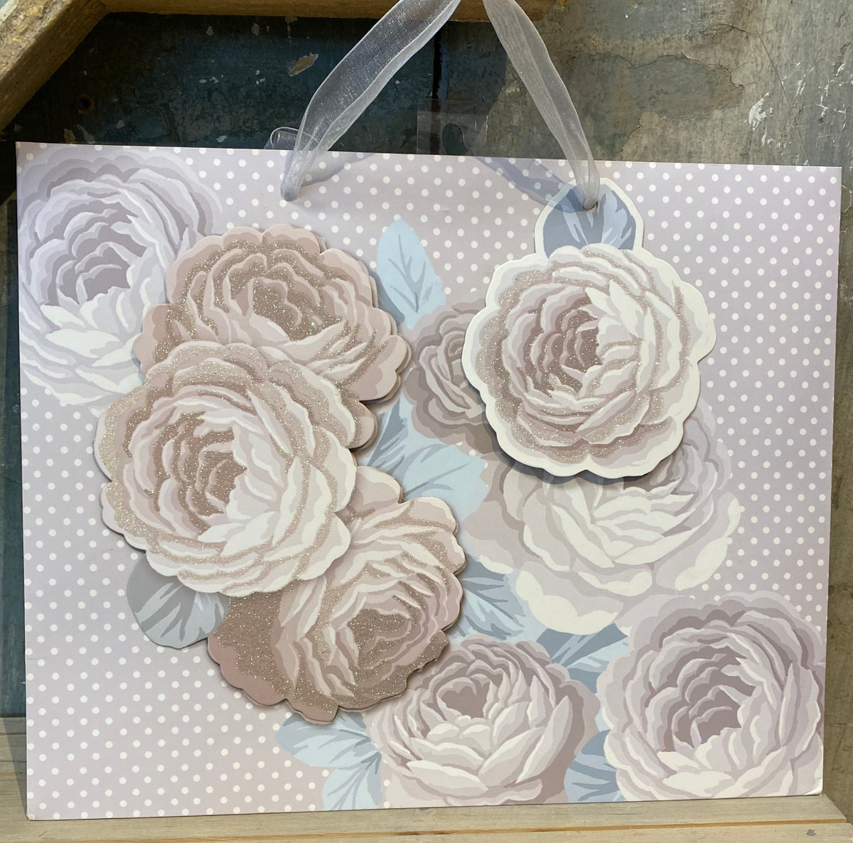 White Roses Gift Bag