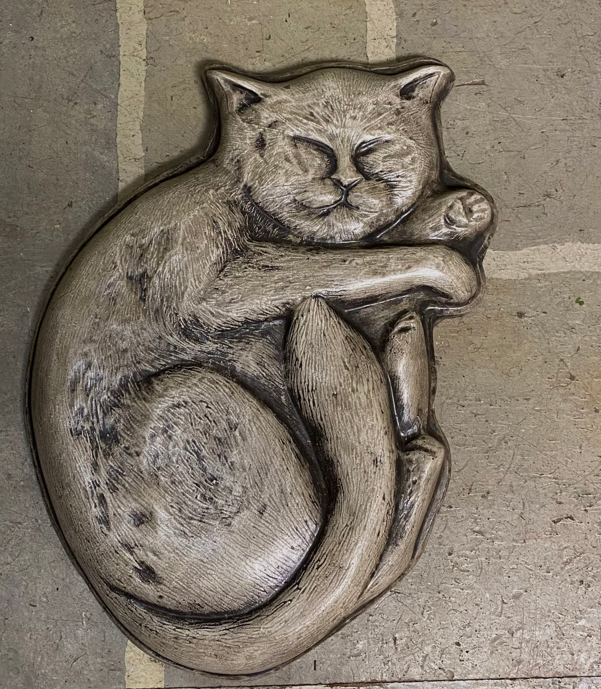 The Sleeping Cat Garden Stone