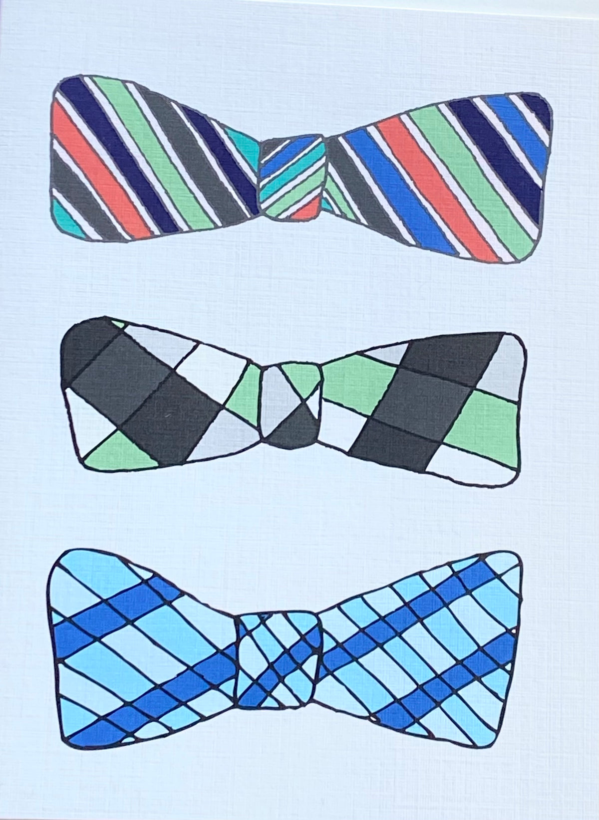 Father's Day Card- Bow Ties