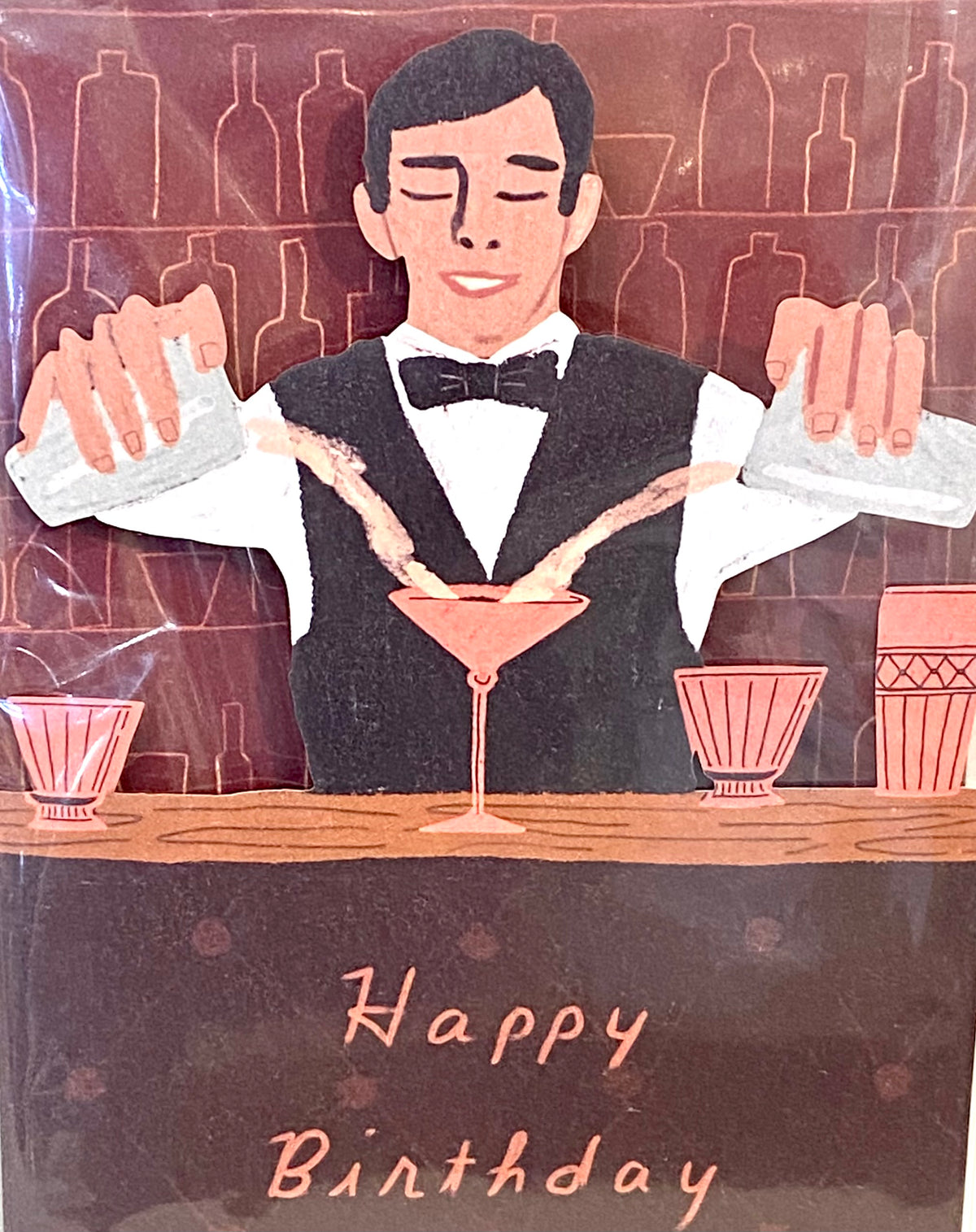 Birthday Card: Bartender