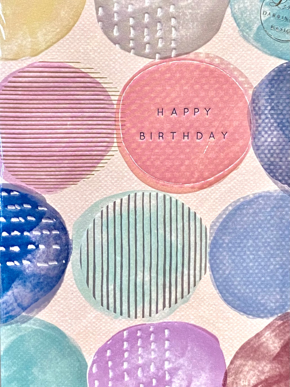 Birthday Card: Assorted Coloured Dots