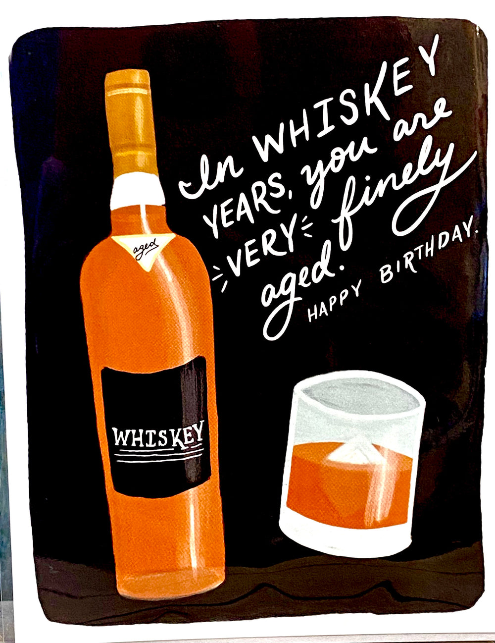 Happy Birthday, Whiskey and Golf Postcard – Stocklist