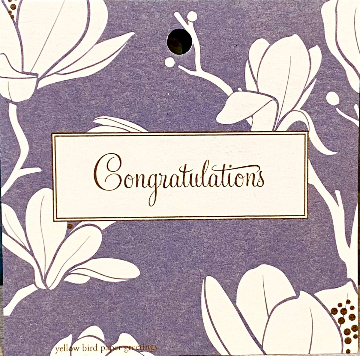 Gift Tage- Congratulations Grey Floral