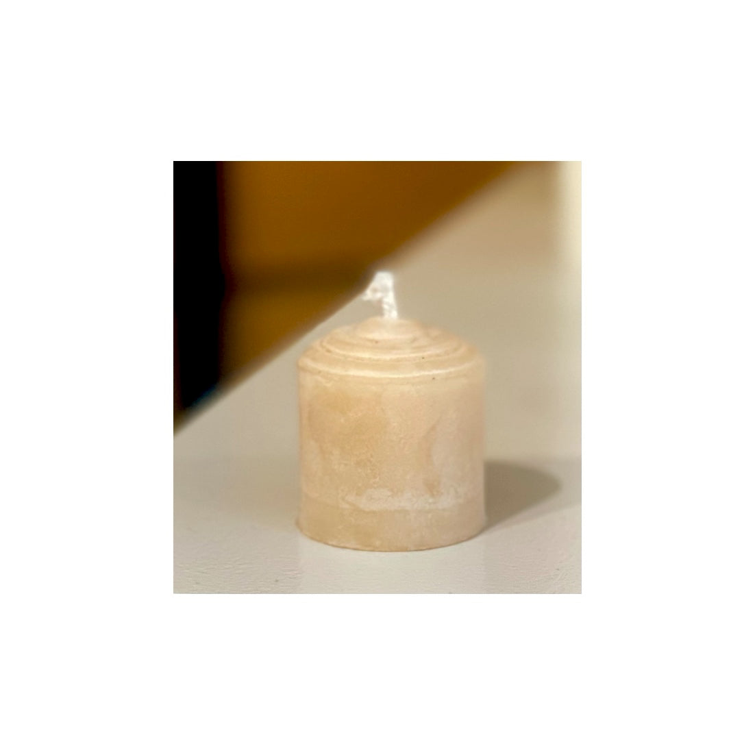 Joan's Beeswax 1" Natural  Fancy Votive Candle