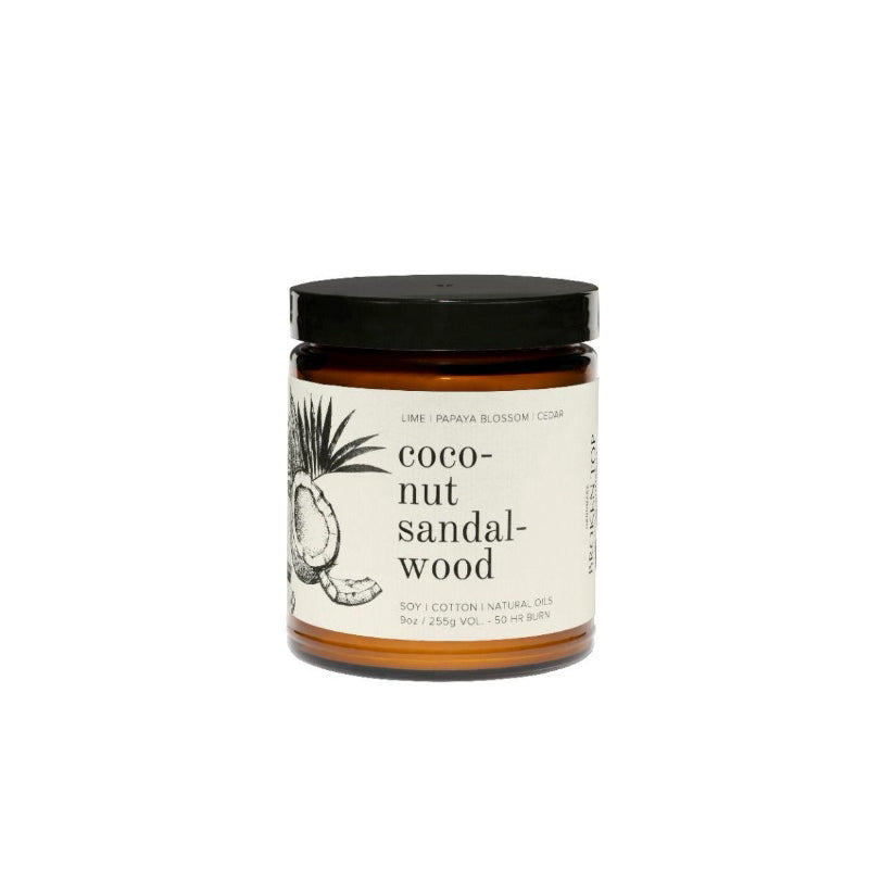 Coconut Sandalwood 9 OZ. Soy Candle