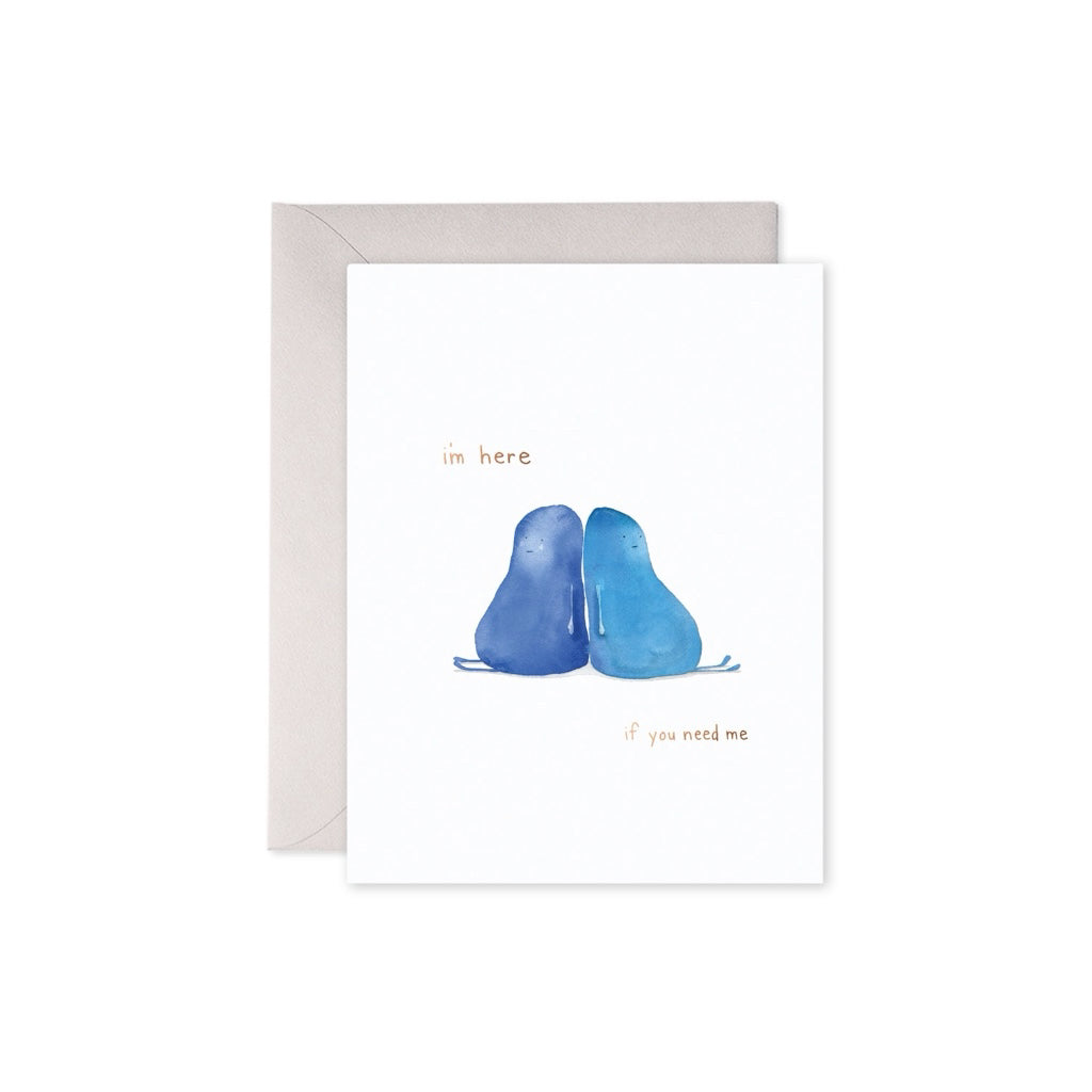 Here For You Blue Potatoes Sympathy Card