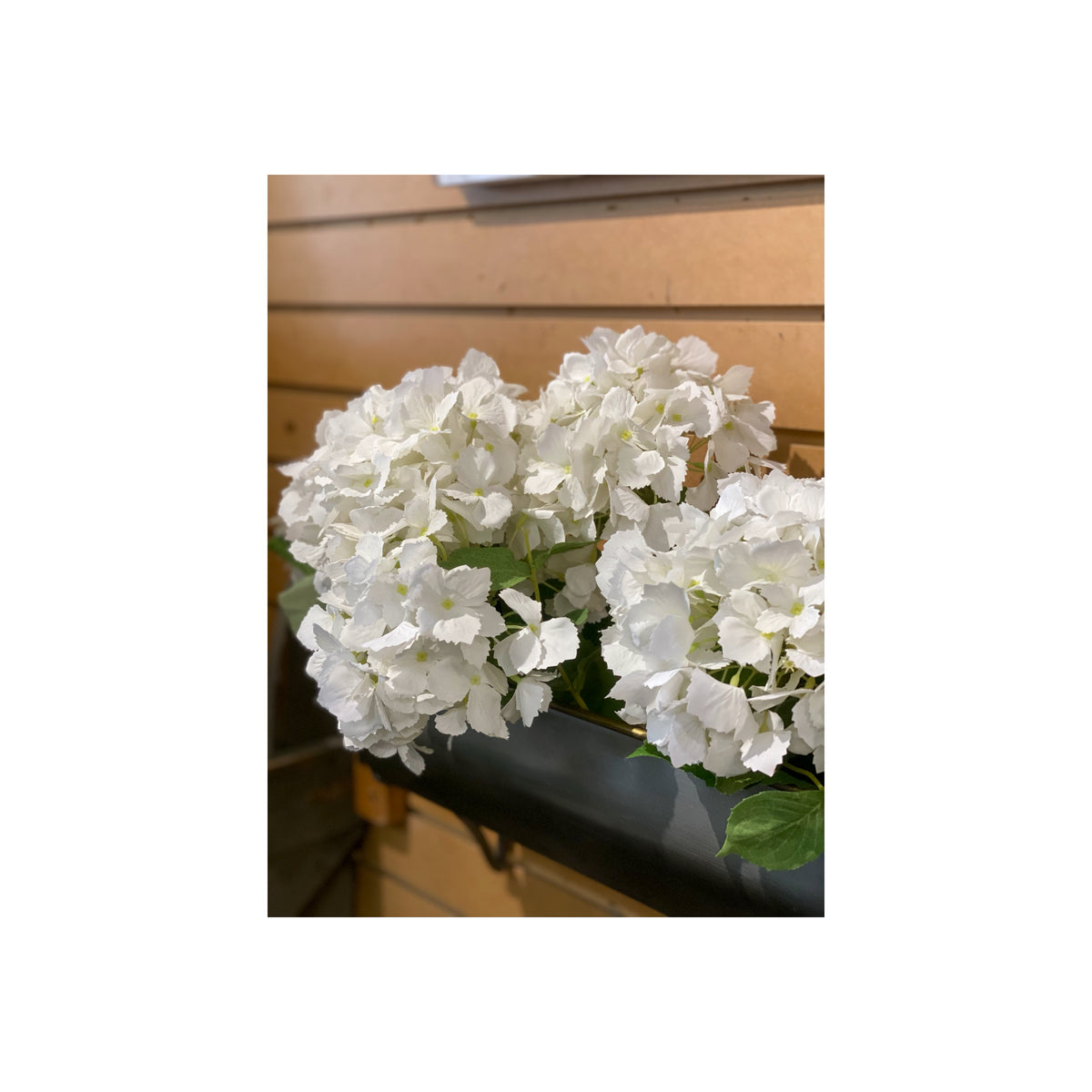 20" White Hydrangea Stem