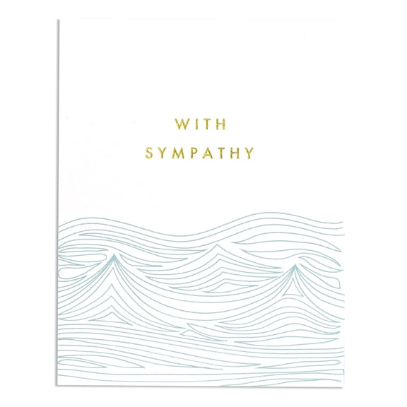 With Sympathy Wave Card