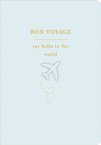 Congratulations Card- Bon Voyage Say Hello To The World