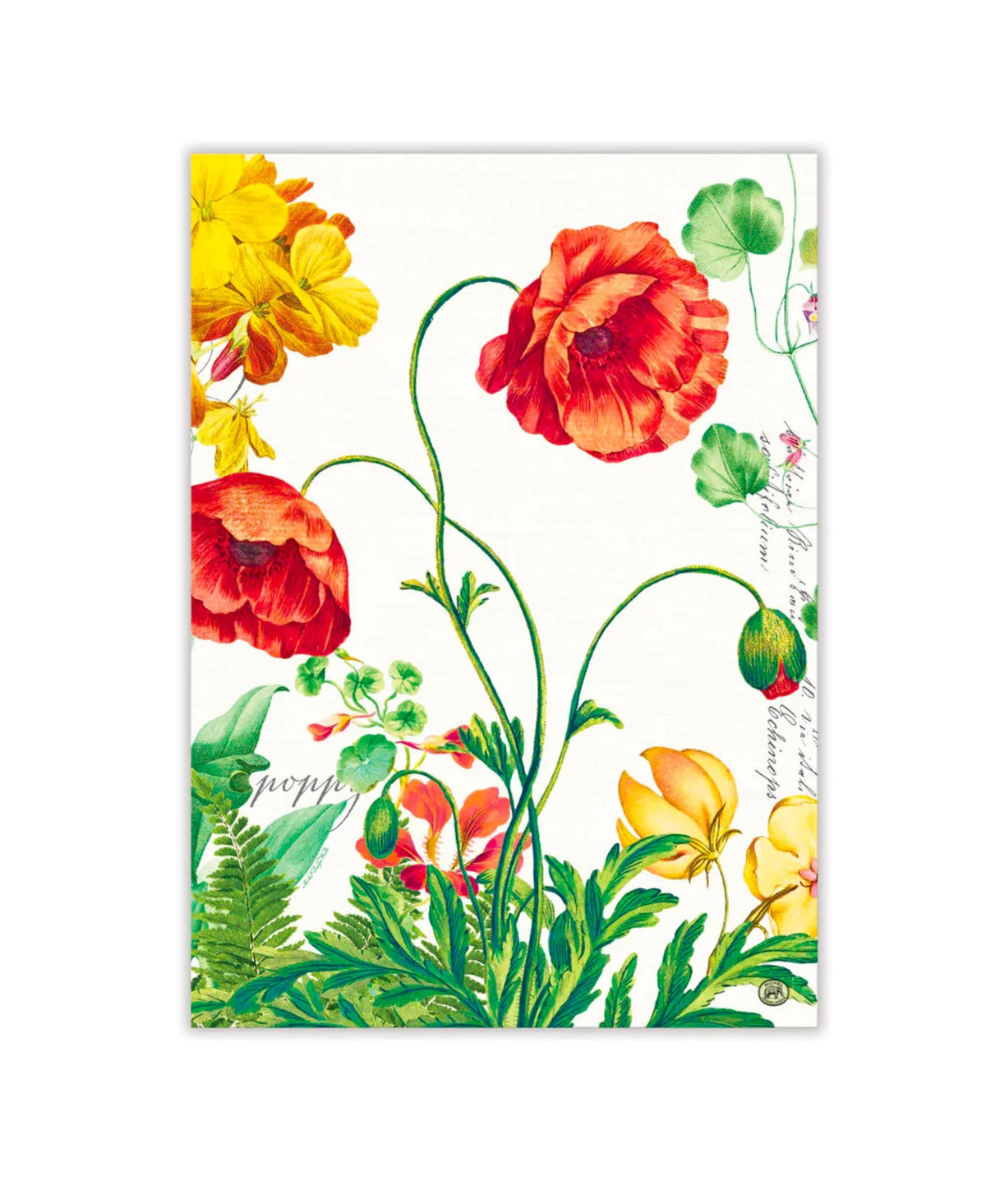 Michel Design - Poppies and Posies Kitchen Towel