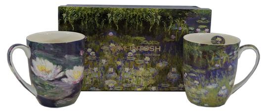 McIntosh 2 Piece Mug Set- Claude Monet- Water Lilies
