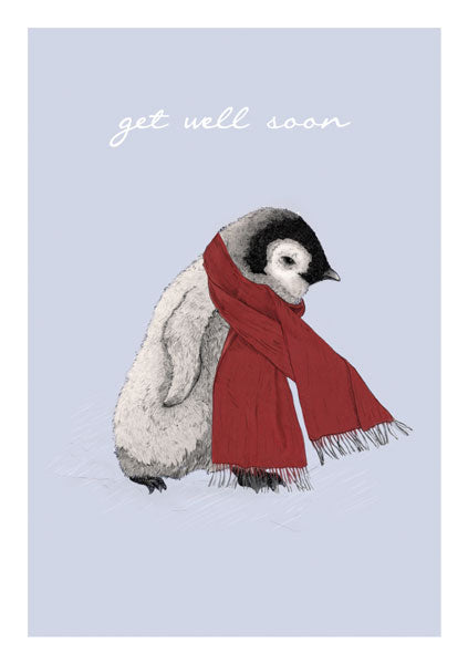 Get Well Soon Baby Penguin Card