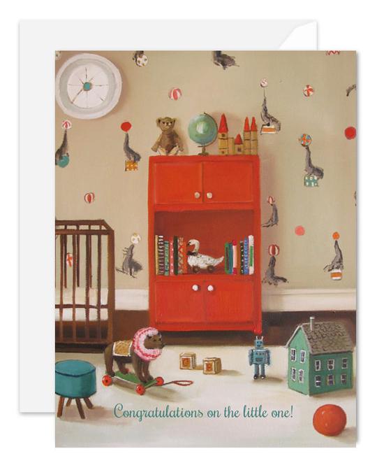 Janet Hill Card- Congratulations On The Little One!