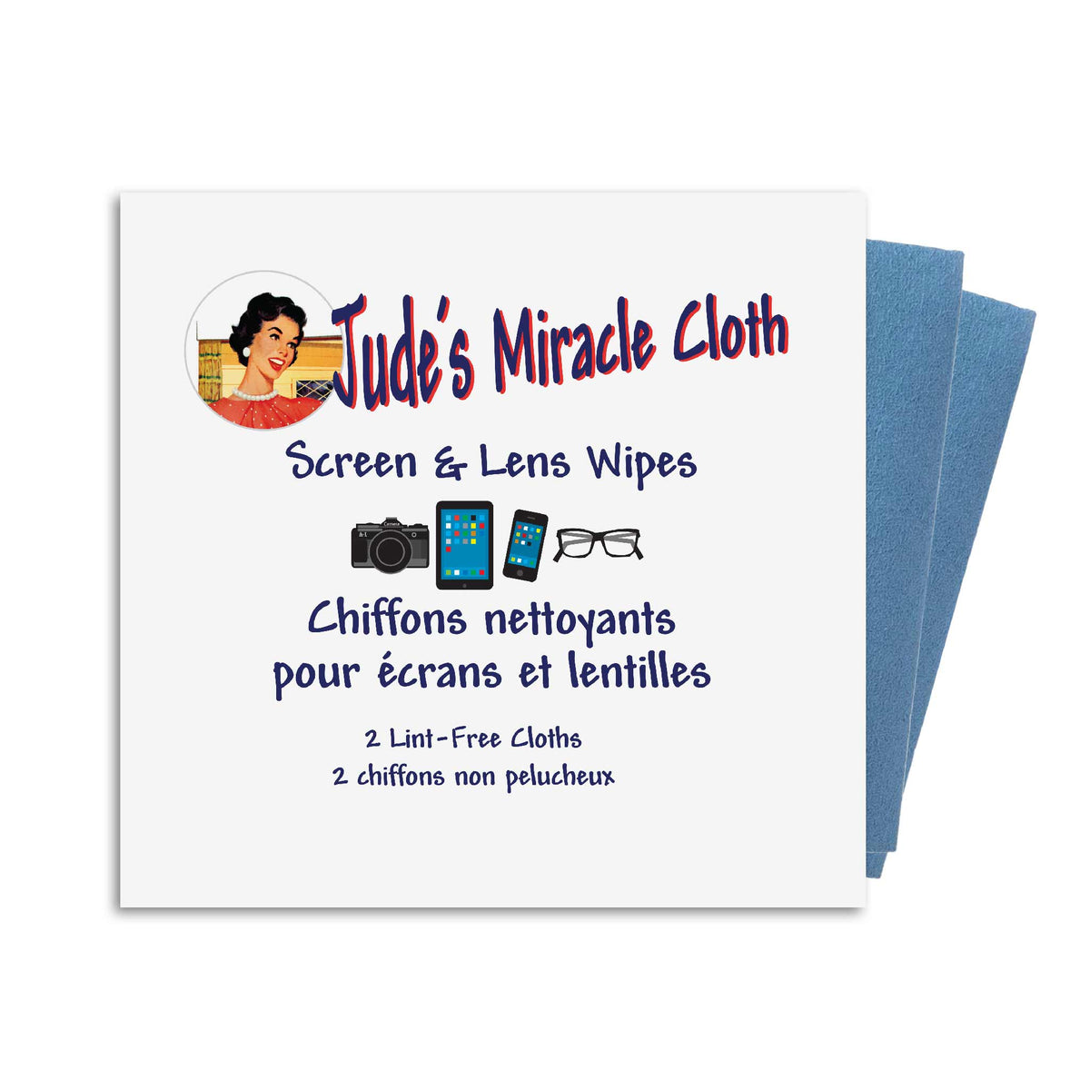Jude's Miracle Cloth- Screen & Lens Wipes