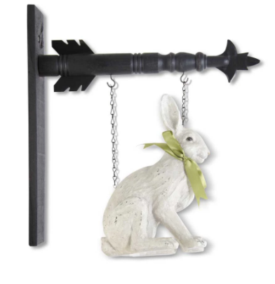 White Hanging Rabbit for Arrow Hanger