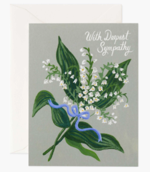 Rifle Paper Co. With Deepest Sympathy Lily of the Valley