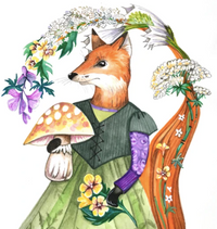 Paper Fox Oddities Paintings