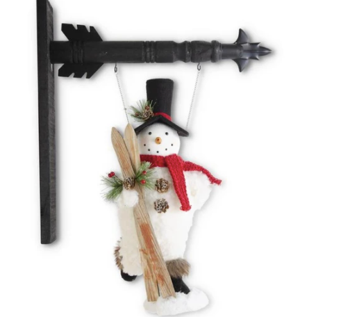 Sherpa Snowman with Kicked Back Leg Arrow Replacement