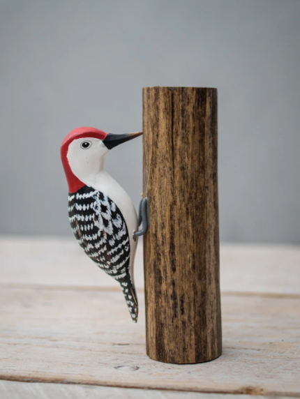Mini Red Bellied Woodpecker 5" High