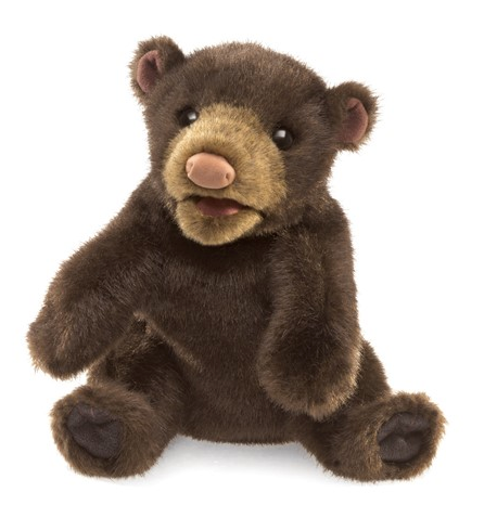 Folkmanis Small Black Bear Hand Puppet