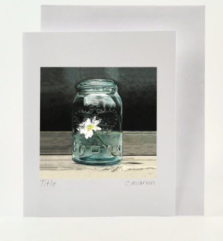 Daisy Jar Card