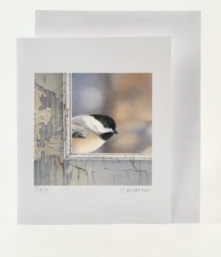 Chickadee Checks in Card