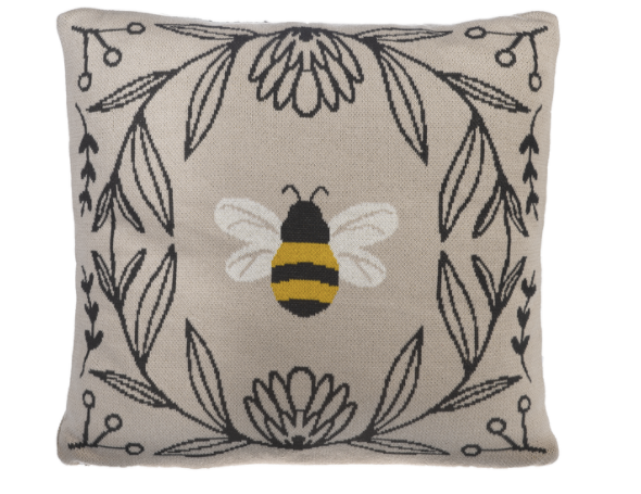 Cotton Knit Bee Pillow