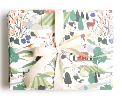 Rabbit Hill Wrapping Paper Roll (3 sheets)