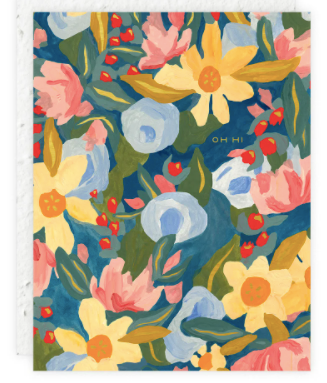Smushy Floral Card