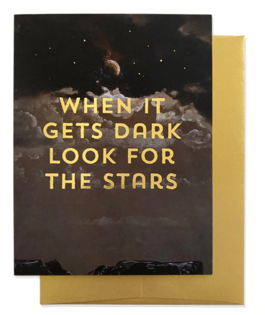 Dark Stars Greeting Card