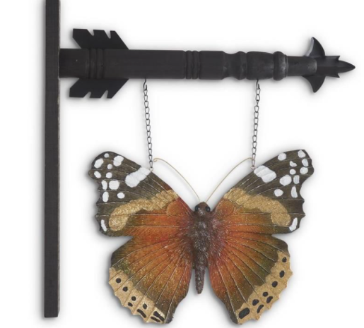 10" Black, Brown & Rust Resin Butterfly Arrow Replacement
