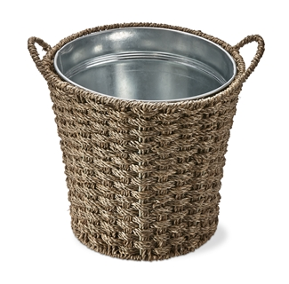 Seagrass Basketweave Bucket