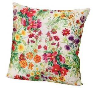 Fabric Summer Floral Pillow