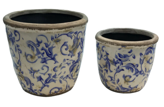 Glazed Ceramic Flower Pots
