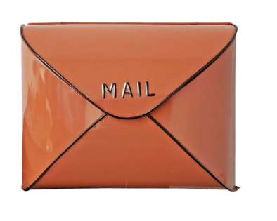 Terracotta Envelope Mailbox