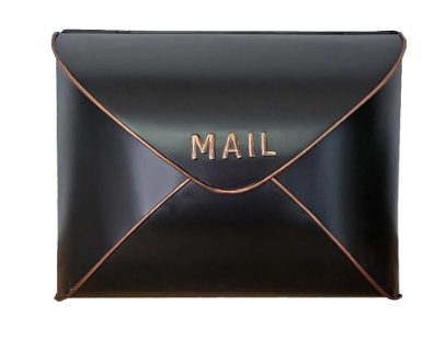 Black Envelope Mailbox