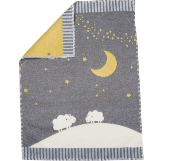 FINN baby blanket “moon over sheep”