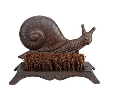 Cast Iron Snail Boot Scraper