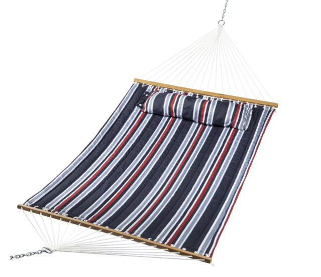 Quilted Polly Hammock Blue Stripe