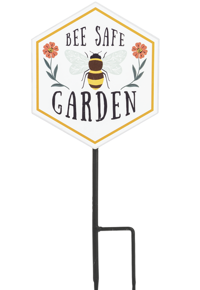 Bee Safe Garden Sign