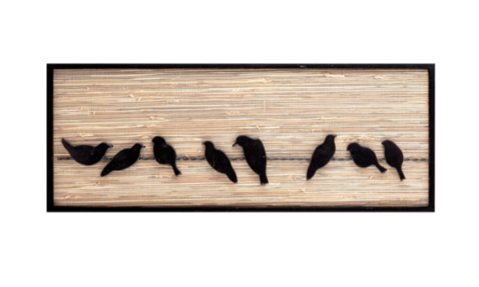 Birds on Wire Long Wall Decor